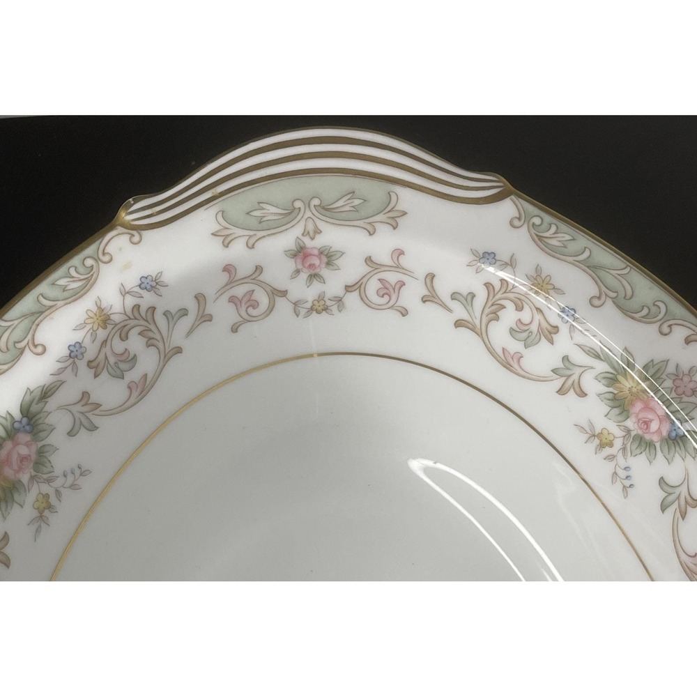 Vintage Shabby Chic Noritake China Oval Serving Bowl discontinued 5908 Flowers - Picture 4 of 12